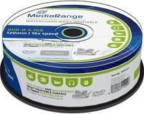 MediaRange - 25 x DVD-R - 4.7 GB 16x - hvit - blekkstråleskrivbar overflate - spindel