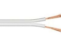 MicroConnect - Høyttalerkabel - 1.5 mm² - uisolert tråd til uisolert tråd - 10 m - hvit