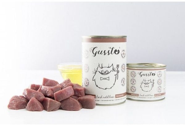 GUSSTO kattemat i boks med vilt Fresh Wild Boar 400 g