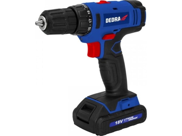 Dedra DED7880 bormaskin/skrumaskin 18 V 1 x batteri 1,5 Ah