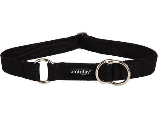 Ami Play Cotton XXL puoliklipsi kaulus 45-85 [b] x 3cm Musta