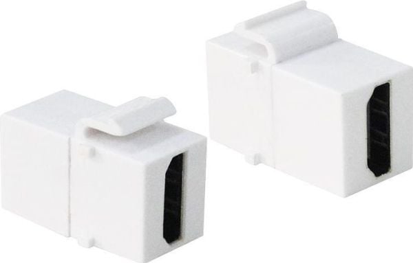 LogiLink 2xHDMI, Hvit, HDMI, HDMI, Gull, 14,5 mm, 29,5 mm
