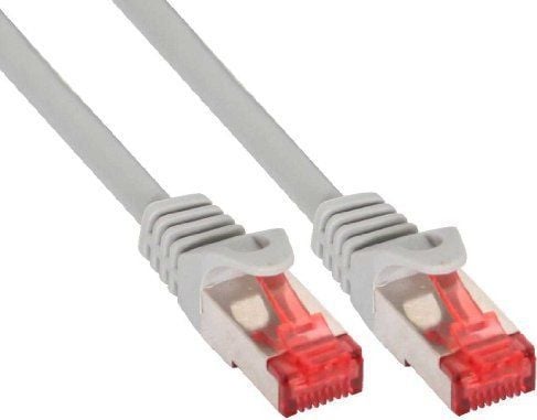 Sharkoon - Koblingskabel - RJ-45 til RJ-45 (hann) - 15 m - CAT 6a - grå