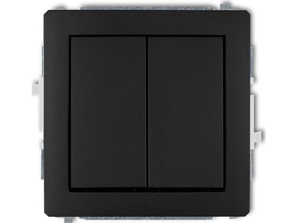 Karlik 12DWP-44.1, Painikekytkin, Musta, IP20, IP44, 250 V, 10 A