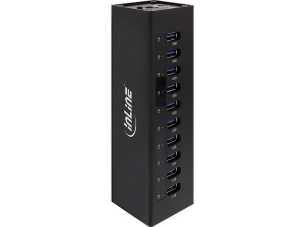 InLine 35395C, USB 3.2 Gen 1 (3.1 Gen 1) Type-A, USB 3.2 Gen 1 (3.1 Gen 1) Type-A, 5000 Mbit/s, Lajittelu, Alumiini, 50 mm