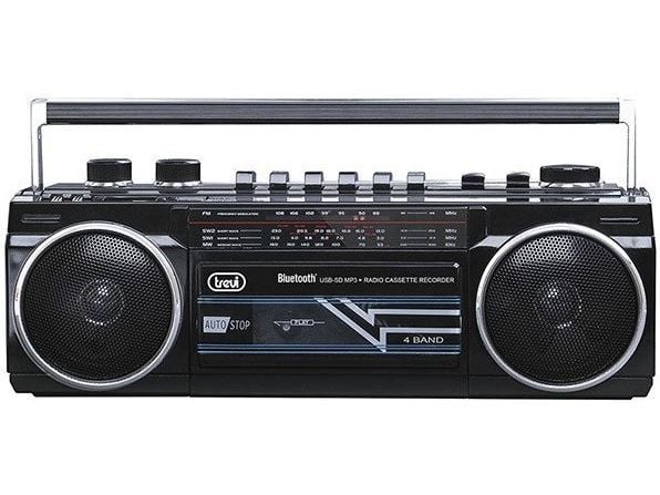 Trevi RR 501 BT, Personlig, Analog, FM, MW, SW, Svart, Rotasjon, Utvendig