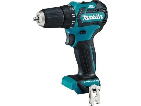 Makita DF332DZ, pistoolikahvallinen porakone, avaimeton, 2,8 cm, 1 cm, 450 rpm, 1500 rpm