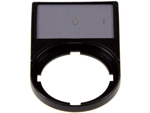 Eaton märkskylt 0-I 50 x 30 mm svart rektangulär M22S-ST-X88 (216485)