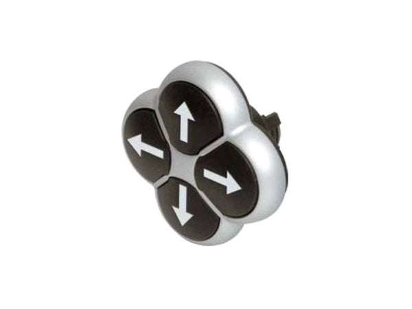 Eaton M22-D4-S-X7, Nappi, Musta, Hopea, Muovi, IP66, 55 mm, 55 mm