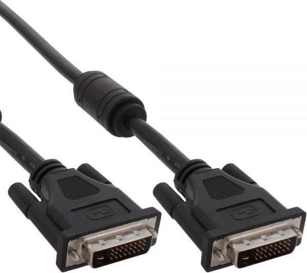 InLine 17775, 5 m, DVI-D, DVI-D, musta, uros/naaras