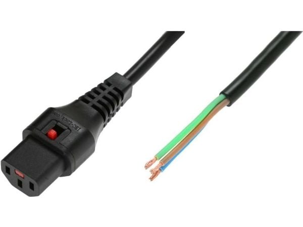 IEC LOCK PC1025, 2 m, C13 coupler