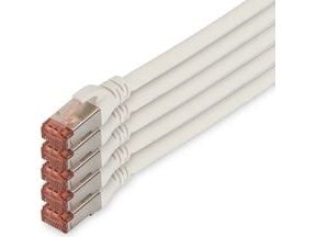 DIGITUS Professional - Koblingskabel - RJ-45 (hann) til RJ-45 (hann) - 10 m - SFTP, PiMF - CAT 6 - IEEE 802.3 - halogenfri, formstøpt, uten hindrin...
