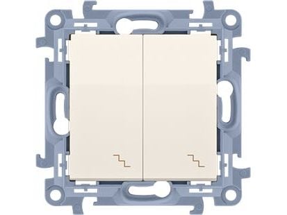 Kontakt-Simon CW6/2.01/41, Muovi, Valkoinen, IP20, IP44, 250 V, 10 A, 77 mm