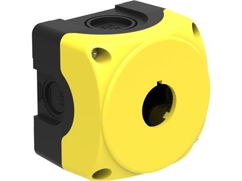 Lovato Electric kasettikotelo 1-reikäinen 22mm keltainen IP67 (LPZP1A5)