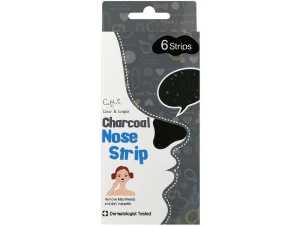 Cettua Charcoal Nose Strip 6 aktiivihiili nenänauhaa 6 kpl.