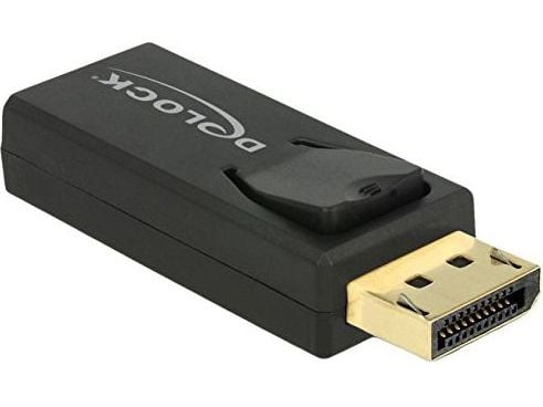 Delock - Video adapter - DisplayPort hann til HDMI hunn - svart - 4K-støtte