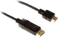 InLine 17183, 3 m, DisplayPort, HDMI Type A (Standard), Hanstik, Hanstik, Kultainen