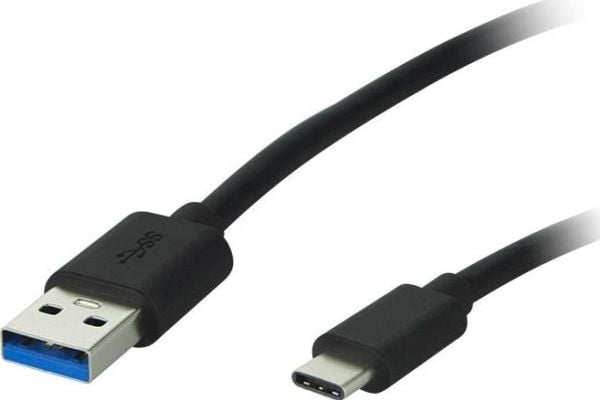 USB-kabel Blow USB-A 2 m svart (66-125#)