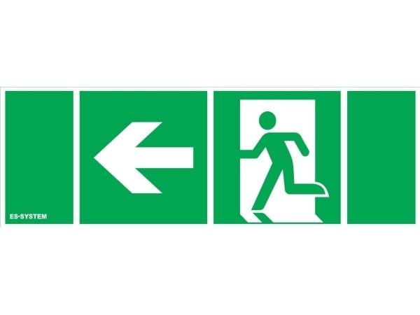Es-System piktogram til MONITOR 1 100x300 venstre + dør (9849361)