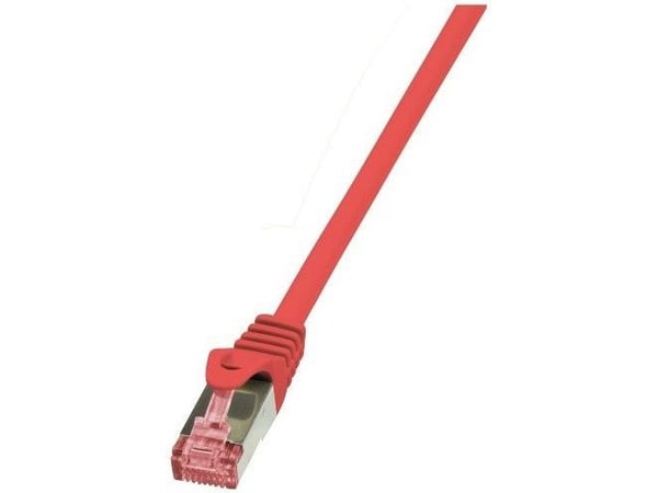 LogiLink Cat.6 S/FTP, 1.5m, 1,5 m, Cat6, S/FTP (S-STP), RJ-45, RJ-45, Rød