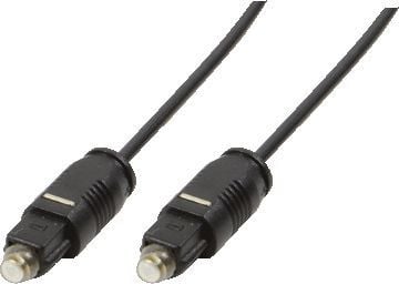 LogiLink Toslink - Toslink, 3m, TOSLINK, Hankjønn, TOSLINK, Hankjønn, 3 m, Sort