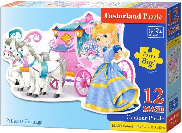 Castorland CASTOR 12 MAXI Princess med vogn - 120017