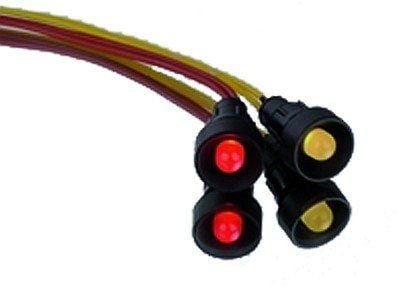 Eti-Polam LED-signallampa 10mm 230V AC/DC röd - 004770811