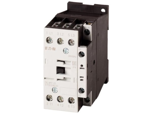 Eaton DILM17-01(RDC24), Kontaktori, Musta, Valkoinen, IP00, 56 mm, 85 mm