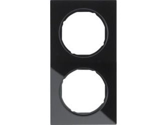 Berker 10122216, Sort, Glas, Skrueløs, Berker, R.3, IP20