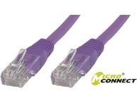 MicroConnect - Verkkokaapeli - RJ-45 (uros) - RJ-45 (uros) - 7,5 m - UTP - CAT 6 - violetti