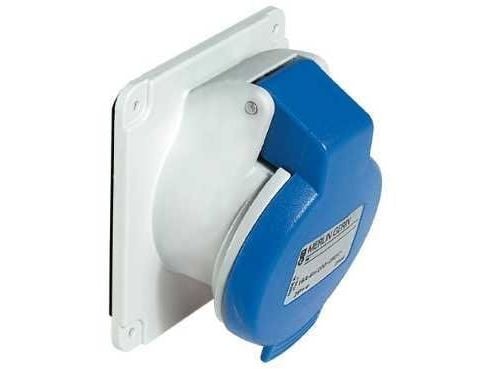 Schneider pistorasia 2P+Z 16A IP44 sininen PKF16F423