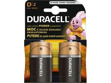 Duracell LR20, Engangsbatteri, LR20, Lithium, 1,5 V, 2 stykker