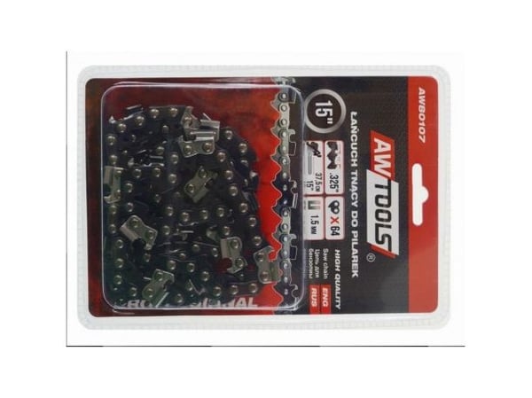 AW-Tools AWTOOLS sagkjede 37,5 cm / 64 / 325" / 1,5 Husqvarna / svarte lenker