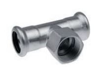 KAN-therm T-stykke GW Press Inox 54x1/2x54 191702