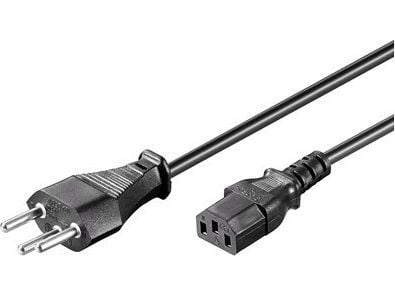 MicroConnect - Strömkabel - SEV 1011 (han) till strömförsörjning IEC 60320 C13 - 3 m - sort - Schweiz
