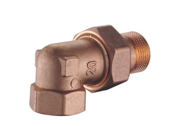 KFA Vinkelbeslag 1" messing 814-012-25