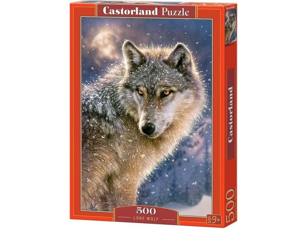 Castorland 500 elementtiä, yksinäinen susi (52431)
