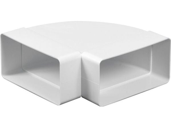 AWENTA horisamt knärör, platt 60 x 120 mm, 90° (KP120-24/90)