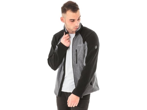 Hi-Tec Fleece herr ebony melange / svart s. M