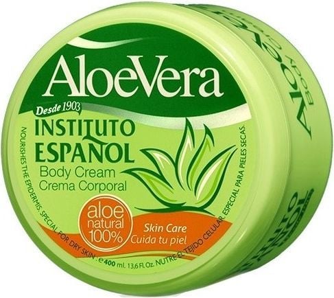 Instituto Español Aloe Vera, Kerma, Naisten, Ryppyjä ehkäisevä, Elastisuus, Kosteuttava, Ravitseva, Elvyttävä, Tasoittava, 400 ml, Purkki, Aqua (wa...