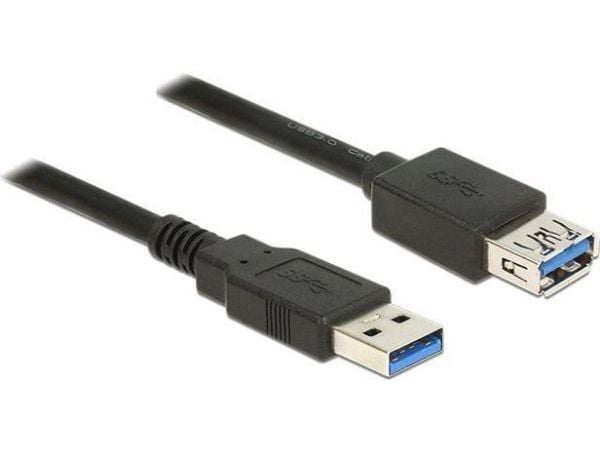 Delock - USB forlængerkabel - USB Type A (han) til USB Type A (hun) - USB 3.0 - 50 cm - lajiteltu