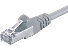 M-CAB - Nettverkskabel - RJ-45 (hann) til RJ-45 (hann) - 20 m - SF/UTP, PiMF - CAT 5e - grå