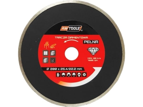 AWTools diamantskive hel 125 x 22,2 mm (AW44125)