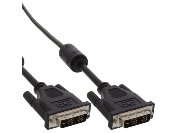 InLine 4043718090136, 10 m, DVI-D, DVI-D, Hankjønn, Hankjønn, Sort