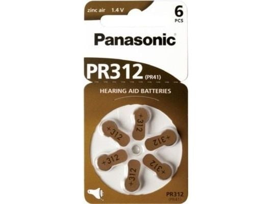 PR312 ZINC AIR HÖRAPPARATBATTERI 14V 170MAH ( 6 ST I BLISTER)