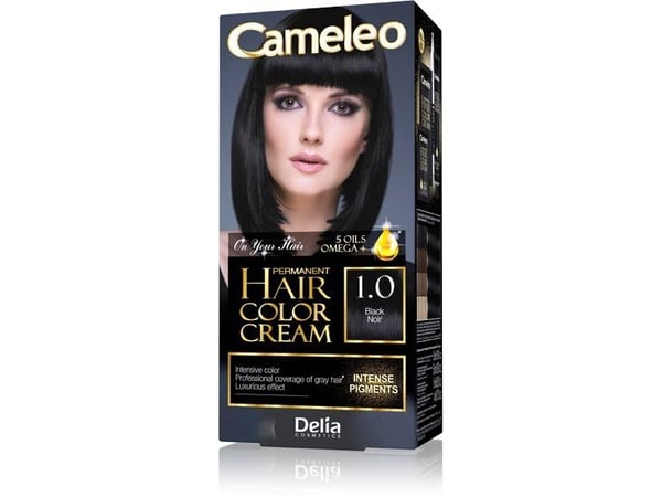 Delia Cosmetics Cameleo HCC Permanent Colour Omega+ No. 1.0 Black 1op
