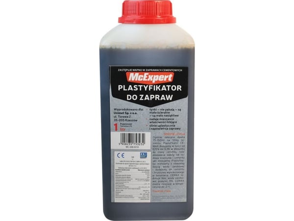 McExpert plastifiseringsmiddel for puss, erstatningskalk 1L [jm.SZT] - MC-500-0310