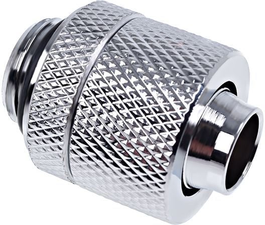 Alphacool Eiszapfen Connector Series Straight Socket 13/10mm - Armatur for væskekjølesystemkompresjon - sølvnikkel