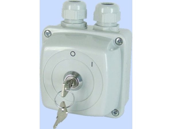 Nokkakytkin salvalla 0-I 3P 25A IP44 kotelokaarella E25-13z/z 952580