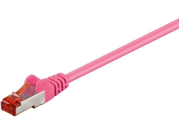 MicroConnect - Nettverkskabel - RJ-45 (hann) til RJ-45 (hann) - 3 m - UTP - CAT 6 - halogenfri, flertrådet - rosa